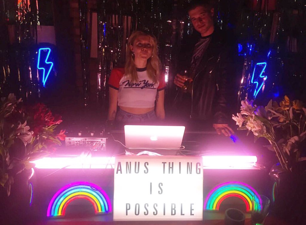 TheOldGeorge's tweet photo. We had the BEST time at our first ever Queer Bash last night and hope you did too! Tag us in your pics  to share the love! and remember - anus thing is possible 🌈🌈 https://t.co/pYGjCWEa1e