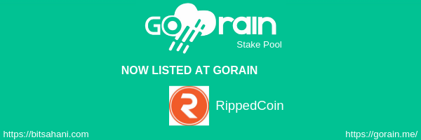 bitsahani's tweet photo. RippedCoin listed in our stake pool system https://t.co/fOq2aEzK8W , come and visit our pool. Good earnings.

@rippedcoin  @bitsahani #stake https://t.co/Xx7U0K9EzL