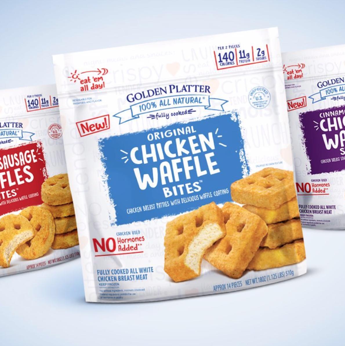 Golden Platter Chicken Waffle Bites available at PUBLIX <a href="/Publix/">Publix</a> #chicken #breakfast #breakfastmusthaves #goodmorning