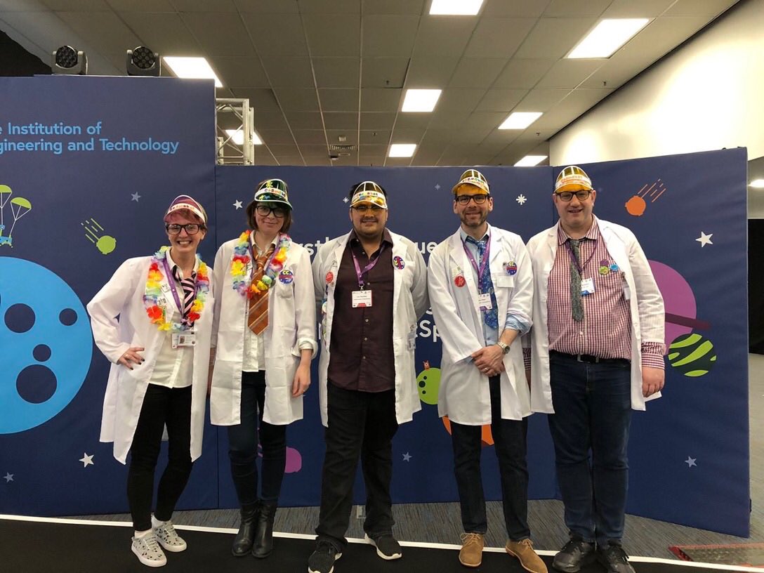 CPS_Primary's tweet photo. Mr Reed, Mrs Parr, Mrs McCall, Mr Reavely &amp; Big Steve (from Sage). Thank you so much for working with our children and giving them this wonderful opportunity.🤓 CPS Proud! https://t.co/Q7vAEmbGHw