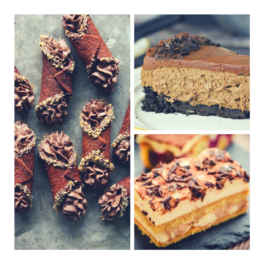 Which is your favorite chocolate dish from our menu?  #ChocolateCannoli #Tiramisu #Cheesecake #Ninospastapizza #Arlington