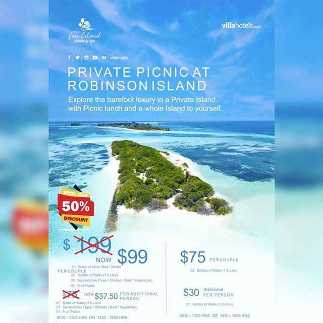FunIslandResort's tweet photo. Thinking of spending sometime on a private island? Don't forget to book when you stay at @funislandresort on a very special offer of 50% discount.
Choose @funislandresort as your next destination for making your holiday a memorable one.
.
.
.
#funisland… https://t.co/murz9WQSLH https://t.co/3EOuxBEEkA