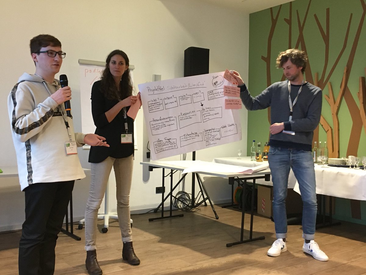 HHLAB_de's tweet photo. Es ist soweit. Die Workshop-Ergebnisse der #Netzfeld werden präsentiert. Auch, wenn es draußen schön dämmert - wir machen hier einfach weiter. (sos) #beyondglasfaser https://t.co/kbZjynE5nt