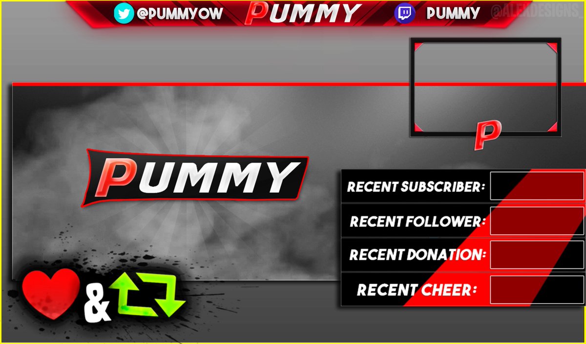 AlexDesigns_'s tweet photo. Custom Banner &amp; Overlay for @PummyOW! Likes &amp; RT's Appreciated! :)
(DM @AlexDesigns_ For GFX)
@GFXCoach @ShoutGamers @FlyRts https://t.co/eWdB0elBnv