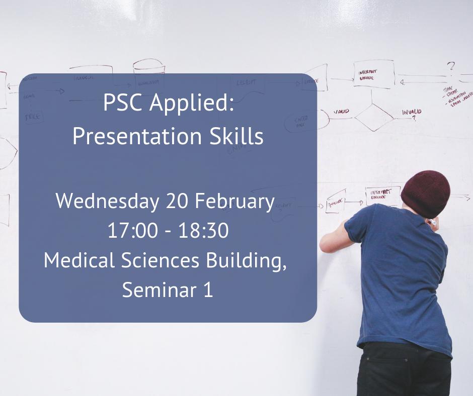 PSC_Scheme's tweet photo. Want to learn more about presentation design and delivery? Sign up now for the PSC Applied: Presentation Skills session for getting hands-on presentation practice in a small group setting! https://t.co/sA2vZRUan5 https://t.co/c3c2Q9MqcC