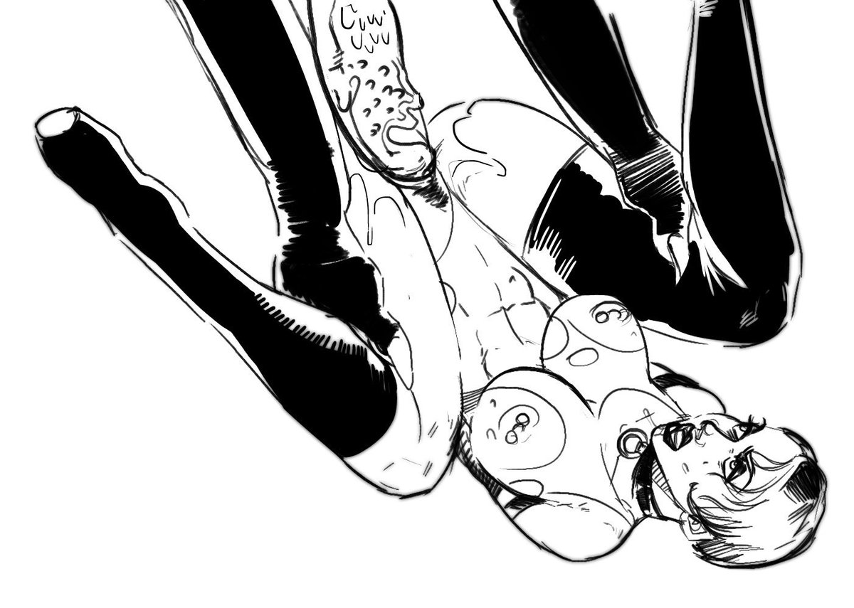 adoggoart's tweet photo. I've been busy with commissions but have an old sketch based on @hivethebastard 's new Starwars smut. So good. #aliencock #monsterporn #starwars https://t.co/9sVnYkRxMd
