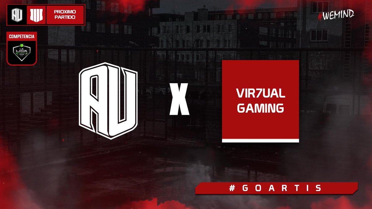 ¡PRÓXIMO PARTIDO!

Estamos listos para iniciar el primer clasificatorio a @laligaesports 🏆 Nos enfrentaremos a <a href="/Vir7ualGaming/">Vir7ual-Gaming</a> y buscaremos la victoria 🔥

#GoArtis🧠