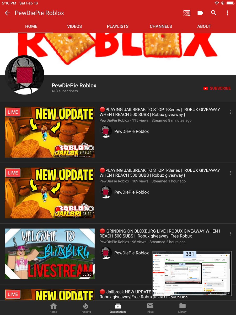 Kreekcraft On Twitter Spent The Past Three Days Defending Pewdiepie And Here He Is Copying My Thumbnails And Videos Ok Roblox Ban Him O Https T Co M7zkgvkw1x - roblox twitter pewdiepie