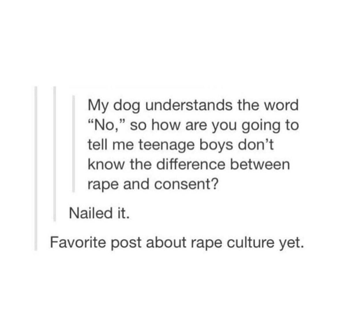 payusmore's tweet photo. They understand it. They just like to pretend they don’t. Ignorance. #4504femtheory #rapeculture https://t.co/50hxxo3RE3