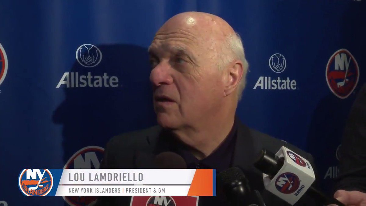 #Isles GM and President Lou Lamoriello addresses the media ahead of tonight's game vs. the Oilers: https://t.co/HgGh1J2i4C