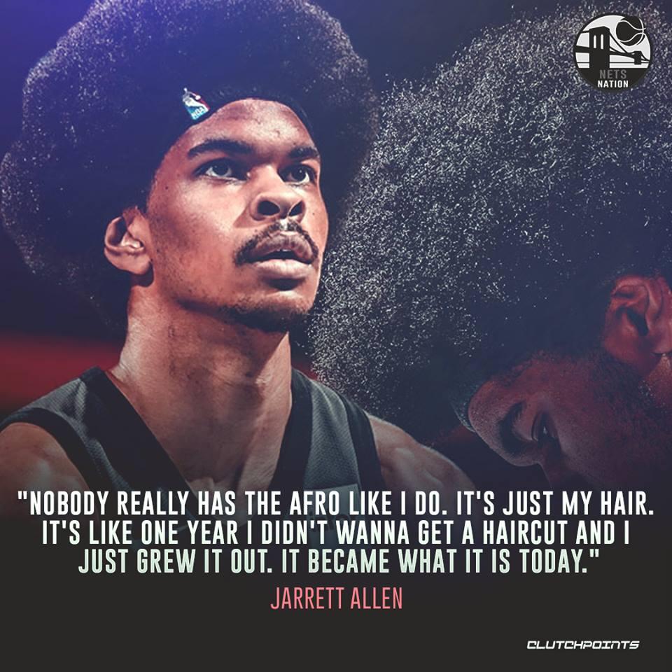Jarrett Allen has a strong afro game 💪
#nets