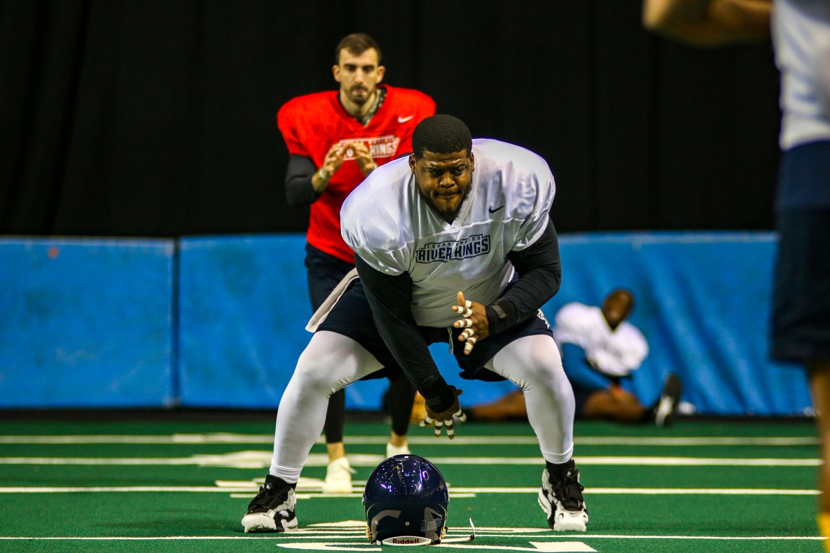 goriverkings's tweet photo. Our team scrimmages today as they prepare for the home opener next Saturday, February 23rd vs. Sioux Falls at the U.S. Cellular Center. Hope to see you there! 🏈 https://t.co/6wYiwFf8xH