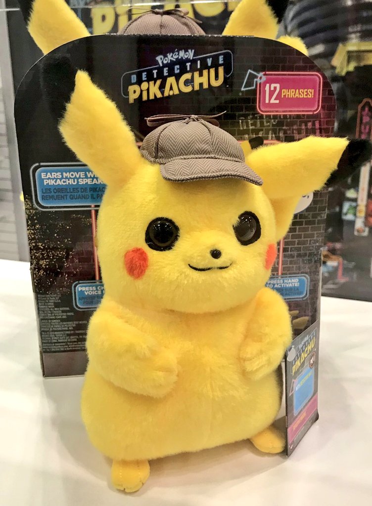 detective pikachu talking plush