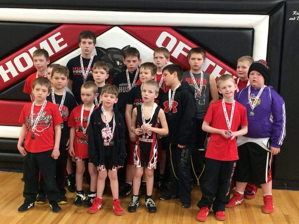 Five  years ago this motley looking bunch won the Riceville Duals. This past week 2 of them competed in the State Wrestling Tournament.  Looking for more next year.  #HuskyNProud