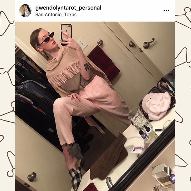 ShopThriftCity's tweet photo. Love the #neutralcolors you're working with here @gwendolyntarot_personal and that killer pose! And for that - you are one of our #SlefieStars! #SleekOutfit #StrikeaPose #Slipons #SleekSunGlasses #ThriftyQueen #PresidentsDaySale #ThriftyOutfit #WhyPayRetail https://t.co/lNfQ5xBkDH