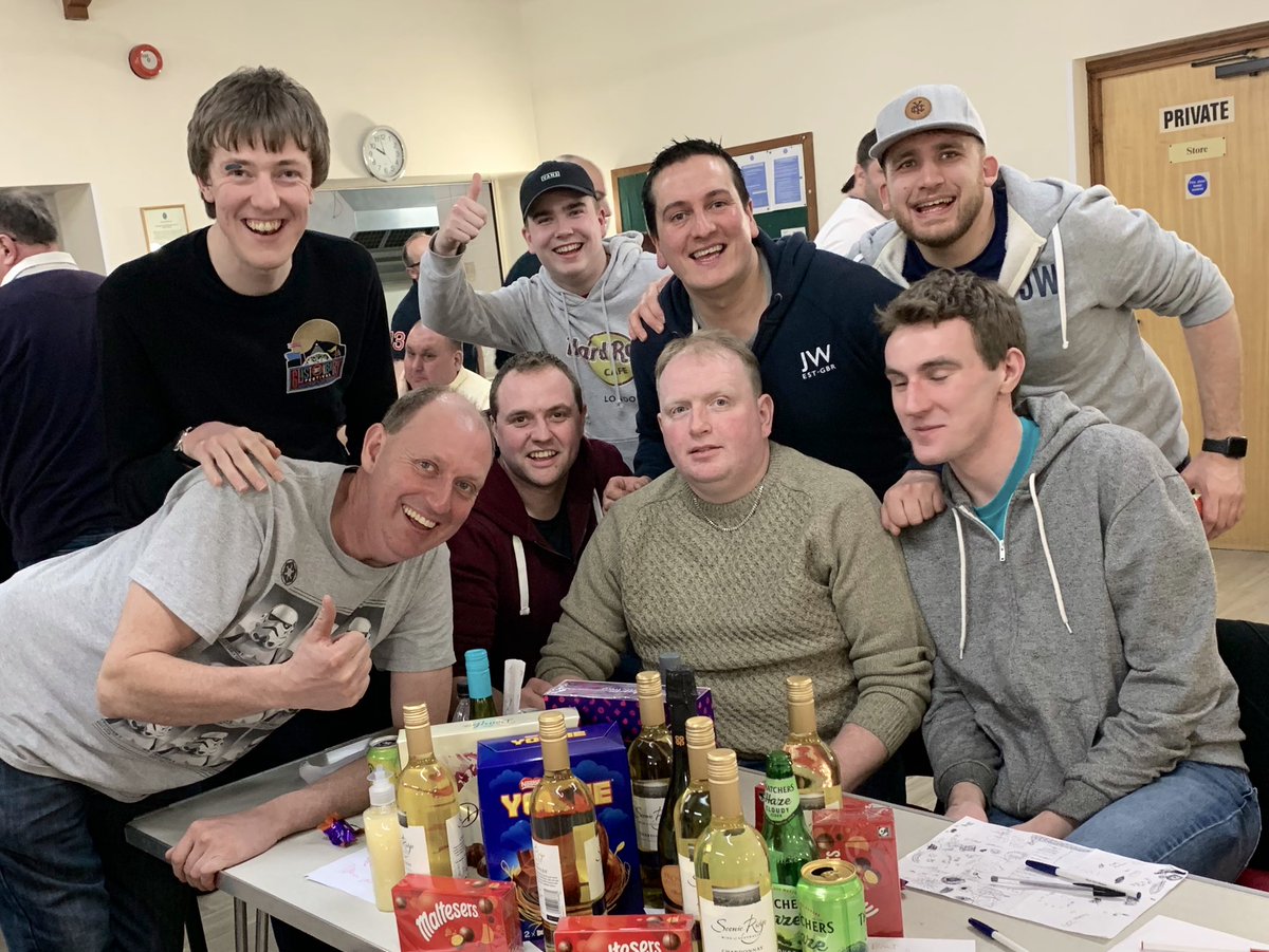 Mendipvalecc's tweet photo. Great night at the @CcEclipse Carnival Quiz! 

First place team (us and @HarlequinCC1972)🥇The only first either of us can get these days. 

Not sure how @TomRussell91 &amp; @scott_hoops03 managed to get in the photo! 😂😂 https://t.co/lDMXgLSNaB