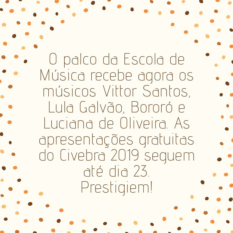 CrePlano's tweet image. As apresentações da 40a edição do Civebra estão imperdíveis! #educadf #creplanopiloto 🎶