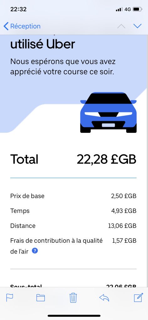 yass280's tweet photo. Bonjour @Uber c’est normal ça ???
Frais de contribution à la qualité de l’air ?!!!! C’est pas assez chère comme ça ?!!! 😂😂😂😂 https://t.co/o9nsGzDw0Y