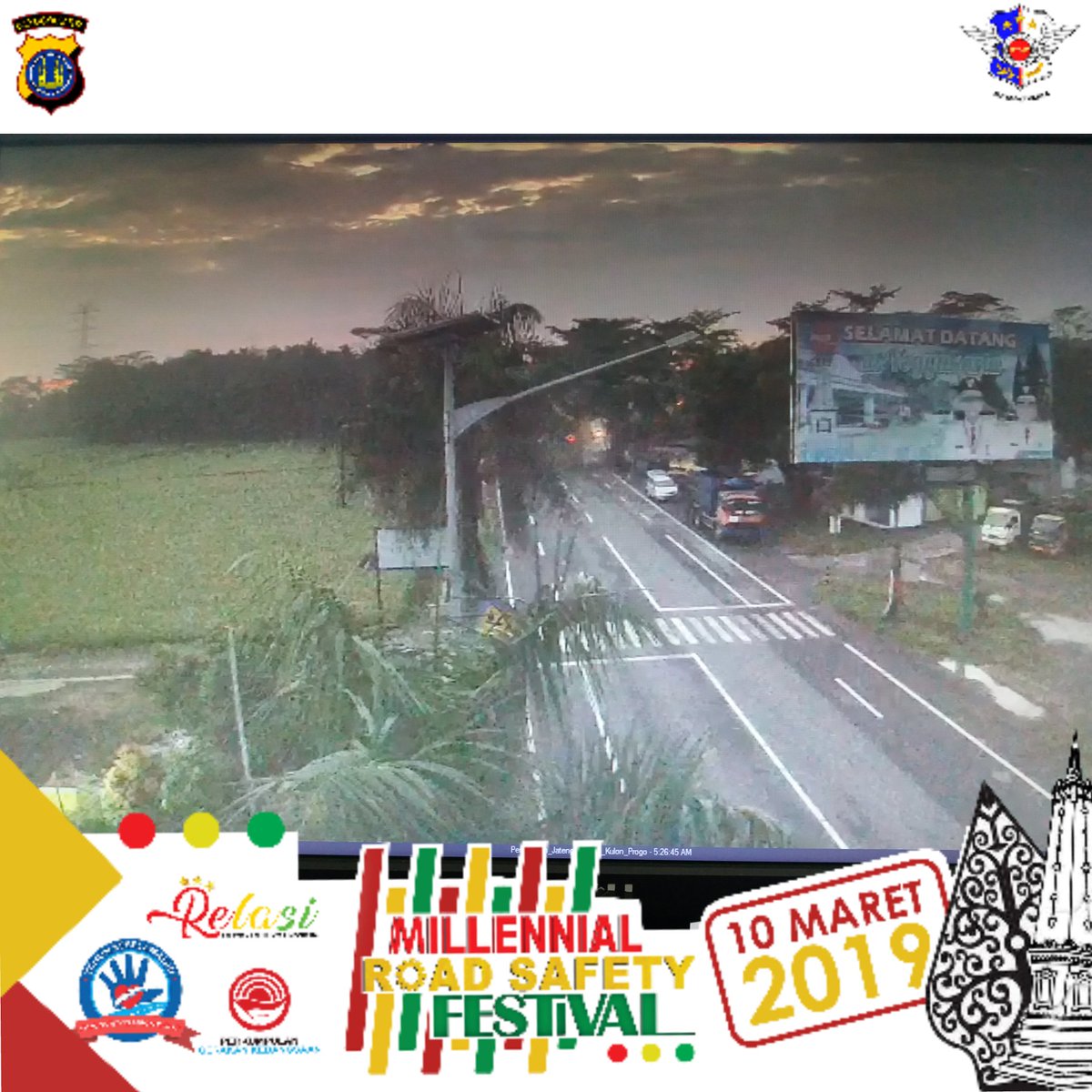 RTMC_Jogja's tweet image. 05.45 WIB. Selamat Pagi Sahabat Millennial Temon.... 
#perbatasan
#kulonprogobinangun