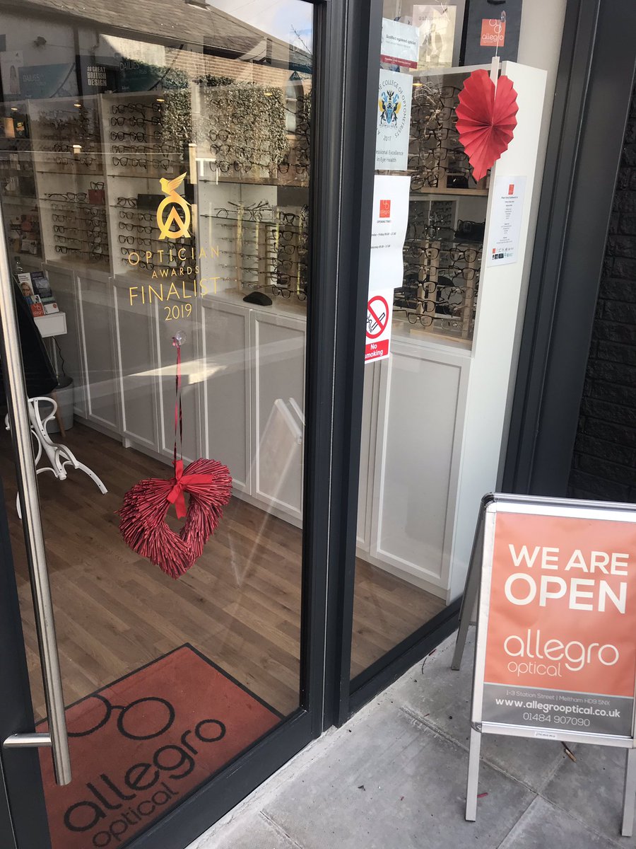 SeeTheMusic's tweet image. We're ringing that bell again. We reached the finals of the #OpticiansAwards in two categories and @CV_Graphics have done us two fab window graphics to mark the achievement for #Greenfield and #Meltham #Optician