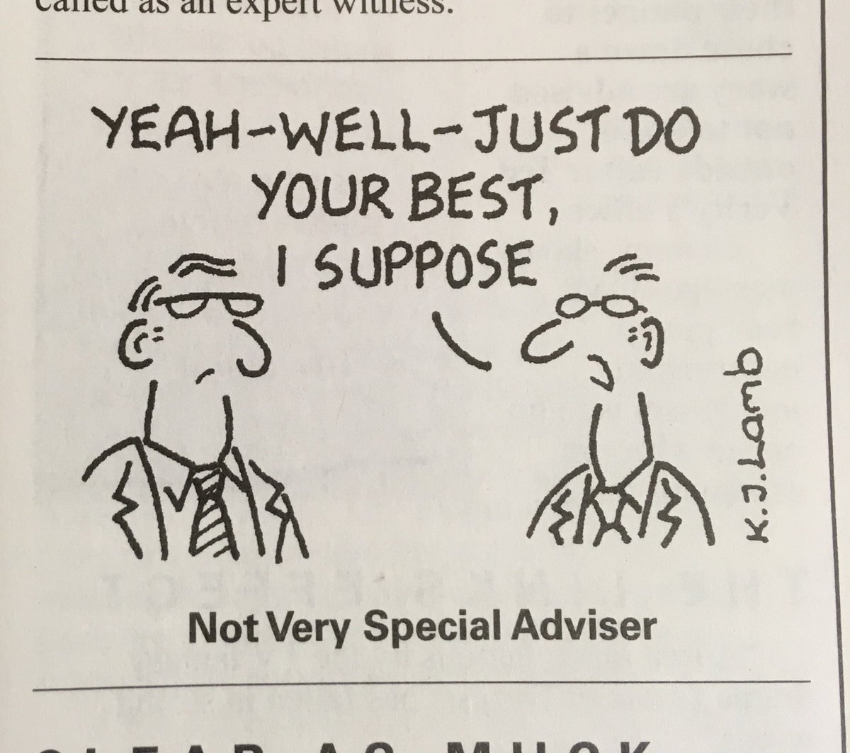 More genius from @kjlambcartoons - the best cartoonist ever - in latest @privateeyenews
