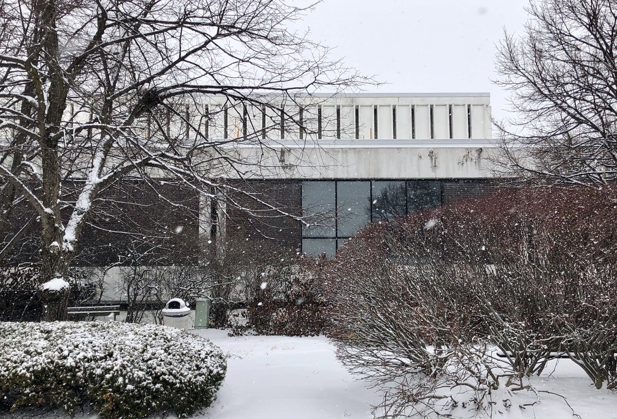 In 1970, Brubaker/Brandt designed this training facility for city employees. Not ideal to try and take pictures of a white building while it’s snowing...