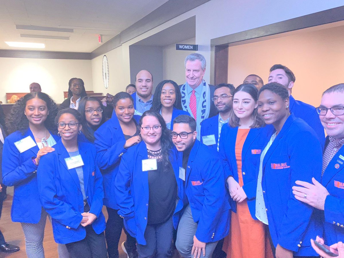 Great to see all of @CUNY and @bmcc_cuny students in the Malave Leadership program up here in Albany for #CaucusWeekend2019. #InvestinCUNY @NYCMayor