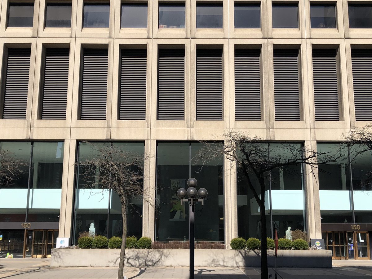 The last building by Brubaker/Brandt is 1973’s Continental Center, a Brutalist tower in the heart of downtown Columbus—my favorite detail on this one are the cantilevered boxes that project out towards the sidewalk at street level.