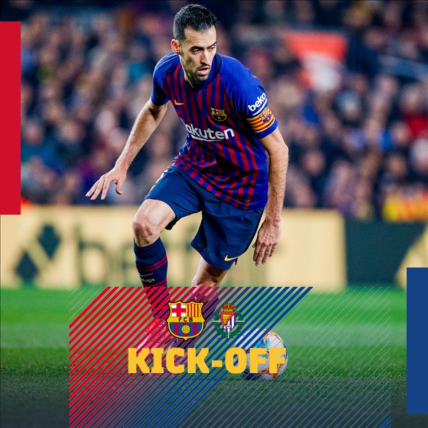 ⏰#BarçaValladolid 戦キックオフ!
📍 カンプノウ
💪 レッツゴー!
🔵🔴 #ForçaBarça
