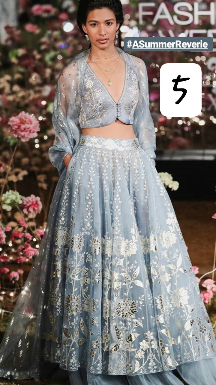 Pin by Indian trends24 on Designer blouse patterns | Long skirt top designs,  Simple lehenga, Party wear indian dresses