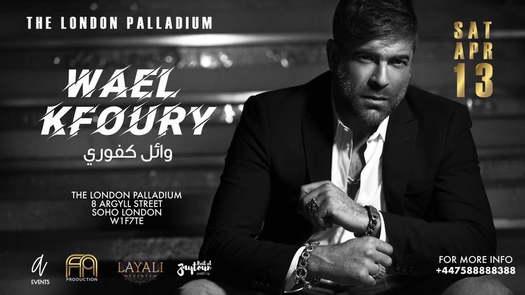 RadioWaelKfoury's tweet photo. #London #UK for the first time! #Apr13th @waelkfoury @londonpalladium 
Tickets available on February 20th👇🏼
https://t.co/qR9xsiFyNN https://t.co/f03sXb9EYa