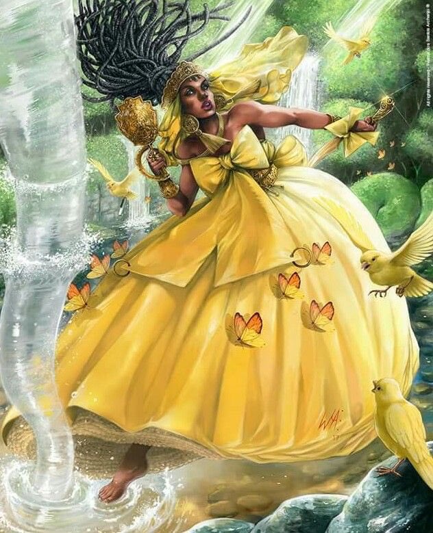 #16: Oshun Oshun is the orisha most associated w/ fertility, beauty & wealth. She is one of the original 17 orishas who 1st came to earth. Those seeking financial success call on her. She’s associated w/ the number 5 & common offerings to her include honey, oranges & calabaza.