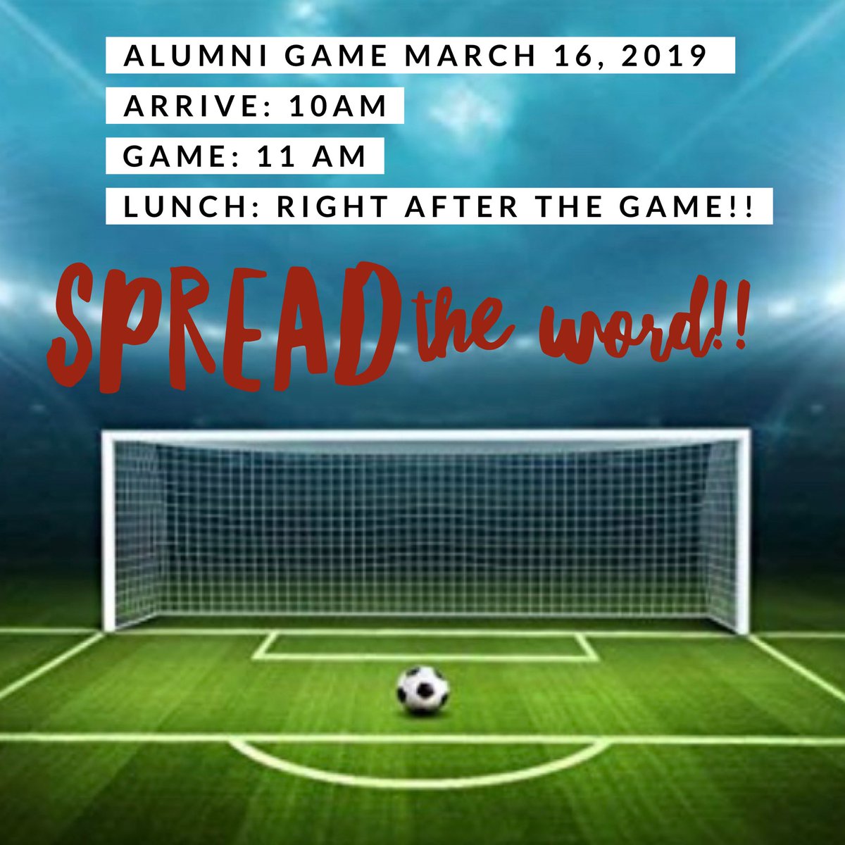 LassiterSoccer's tweet photo. Alumni: You have one month to get back in somewhat decent shape and live out the glory days! https://t.co/DxrXQuSoNN