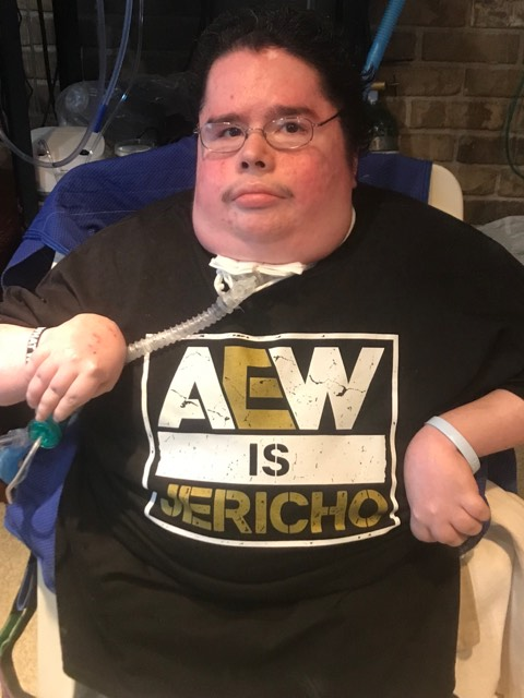 BigDub360's tweet photo. just got my "AEW Is Jericho" shirt in the mail today now all I need as a 34yo life long wrestling fan is a job!! @AEWrestling @IAmJericho @NickJacksonYB @MattJackson13 @CodyRhodes #BeElite #Elite  #AEW @TheBrandiRhodes https://t.co/DshPvABdrJ