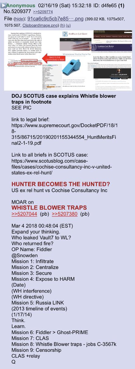 Anon's thoughts about DOJ SCOTUS case & Whistleblower traps!! Anon notable!! #QAnon  @realDonaldTrump