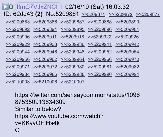 !!NEW Q - 2742!!16:03:32 EST  https://twitter.com/sensaycommon/status/1096875350913634309Similar to below?Q #QAnon  #FifthOfNovember  @realDonaldTrump