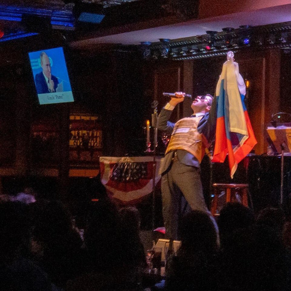 micromusicshow's tweet photo. Thoroughly enjoyed ”Javanka” last night. Another great musical from the team of Naughton &amp; Weinstein. 🇺🇸 Full of topical humor about Jared and Ivanka. Too much fun!
#javanka #TMMTS
#54below #NYC https://t.co/VgXzbgUij7