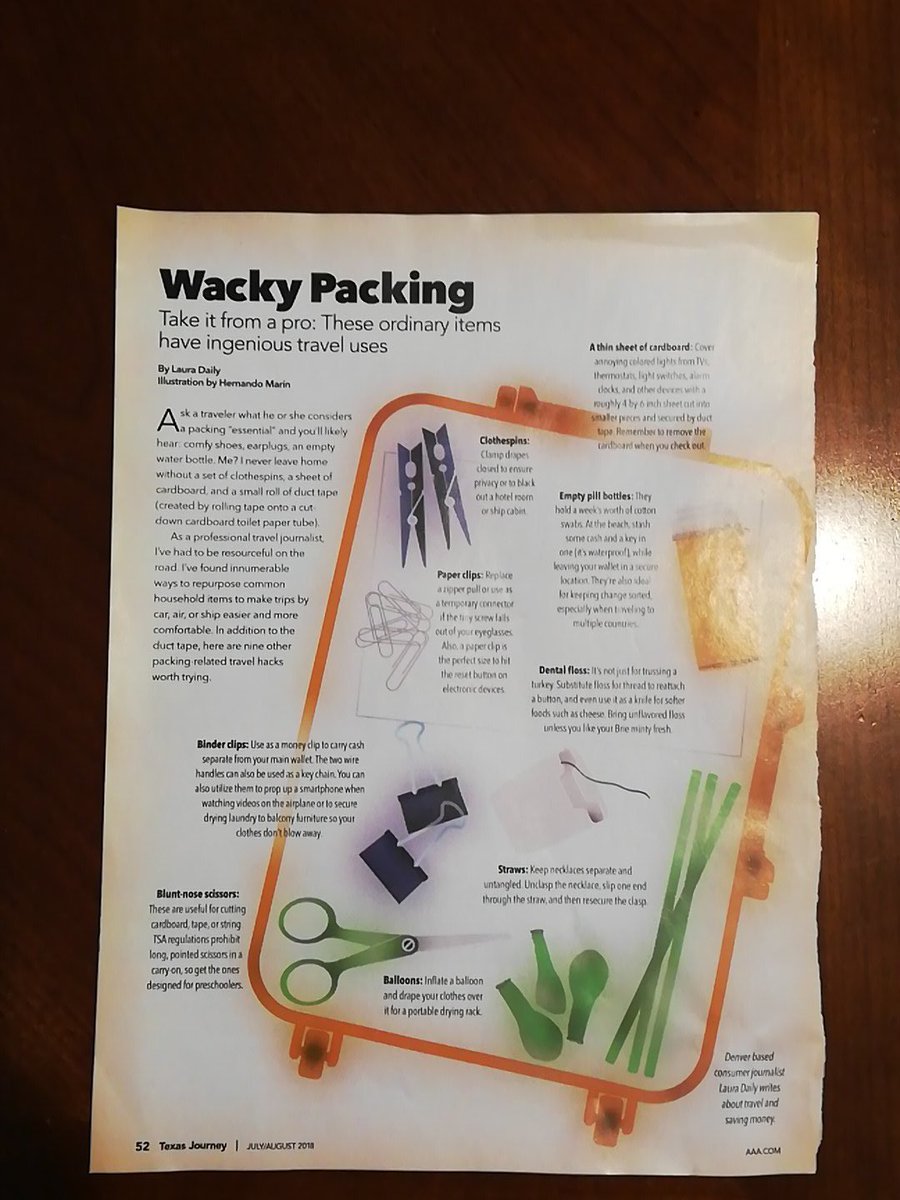 vanessapeters's tweet image. I thought a lot of these were great ideas and figured I&apos;d pass them along. 😊💡#traveltips #travelnerd #vptour2019