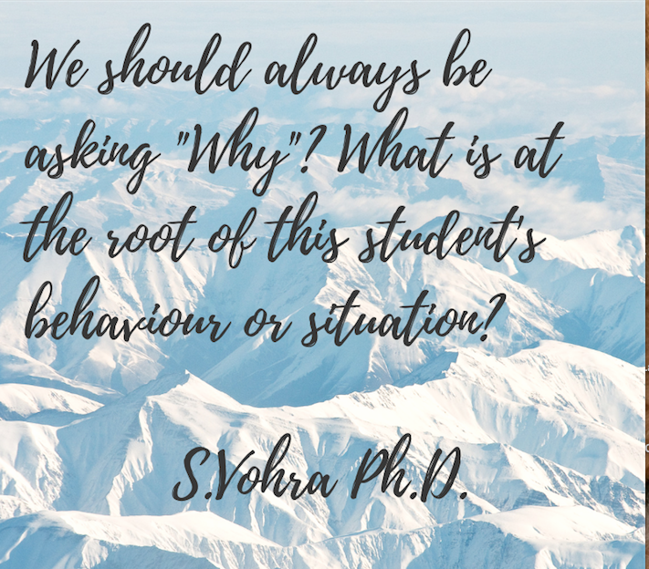 raspberryberet3's tweet photo. Why is this student late?Did they have to drop off a sibling at school first? Why is this student absent?Do they have winter wear to go outside?
Why is this student "acting out"?Are parents fighting at home?
Why is this student bullying? Do they have a good sense of self? #edchat https://t.co/o6SUQP3AQt
