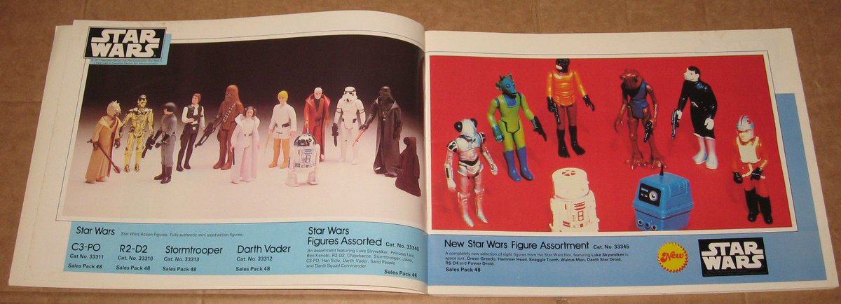 StarWarsSucker's tweet photo. The #StarWarsVintage #first12 on the left, and what the #next8 might have looked like on the right...
...according to the Palitoy 1979 retail sales division toy trade catalogue.
#magicalstuff https://t.co/D52DoRgnjk