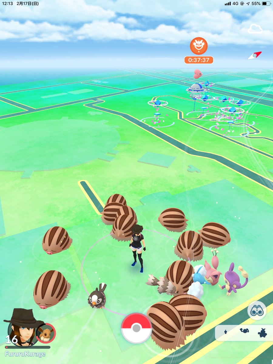 ポケモンgo ウリムー大量発生の光景がまるでアレみたい 密集しすぎてちょっと気持ち悪いwwwwwww ポケモンgo攻略まとめ速報