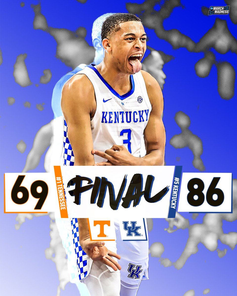 🚨 NUMBER 1 HAS FALLEN! 🚨
No. 5 Kentucky convincingly defeats No. 1 Tennessee & is starting to look like a Final Four team! 👀 #BBN