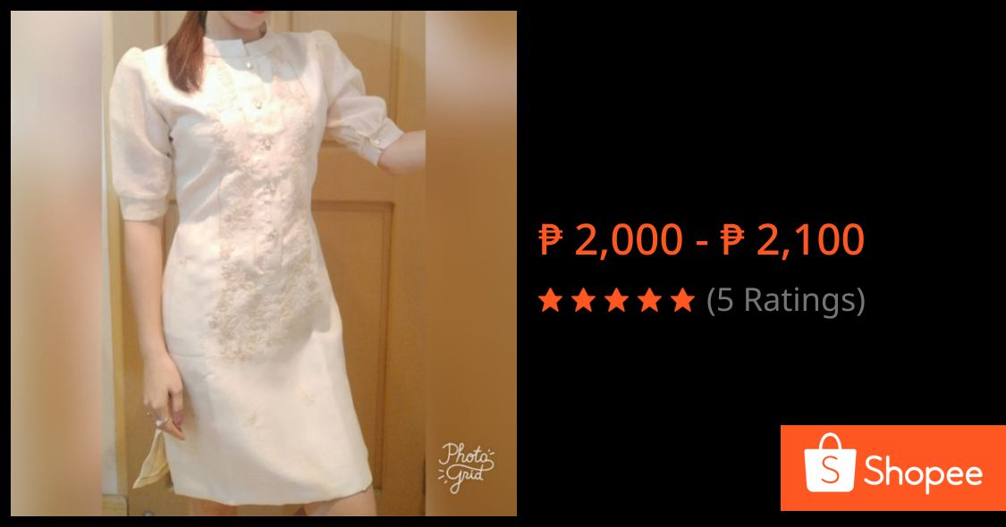 modern filipiniana shopee