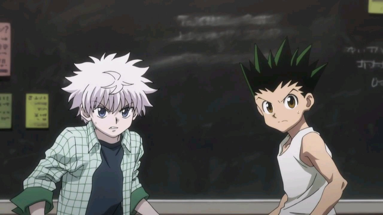 Хантер х хантер 90. Хантер хантер ремейк. Хантер икс хантер 1999. Реакция хантер х хантер на т и. Гон против киллуа.