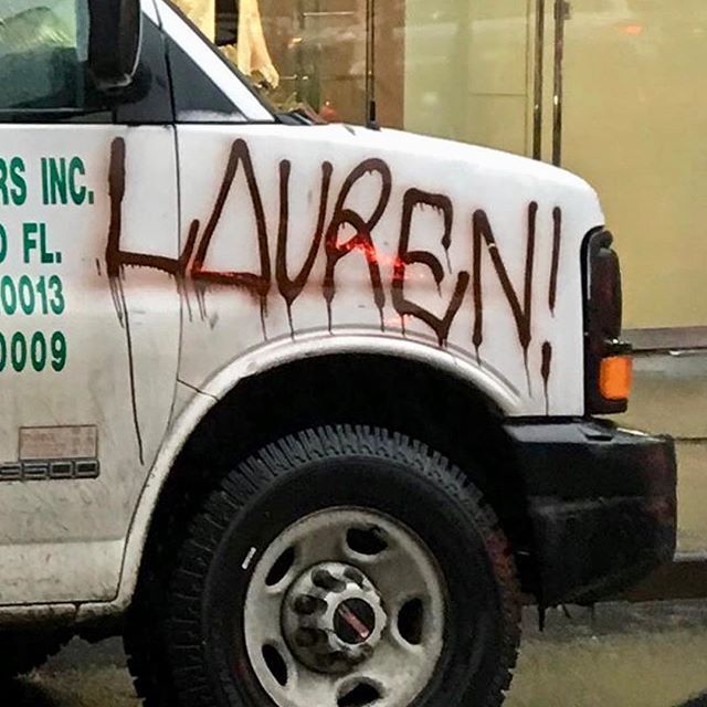 Happy birthday to my #rideordie — even when the “ride”is a beater utility van covered with graffiti. I love you @lmeltzfox bit.ly/2TS9Fth