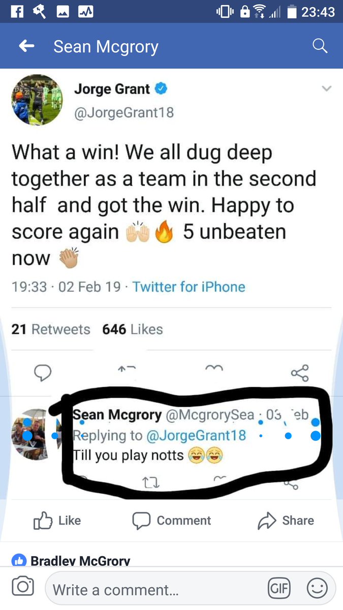 McgrorySea's tweet photo. I did tell him 😂😂 https://t.co/qUiutWXbeW