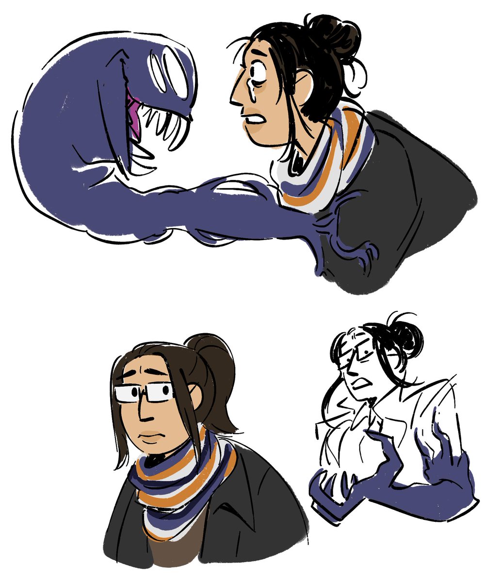 curlytsunamiART's tweet image. i hope people still care about #Venom cus that one AU where dora skirth lives n gets a symbiote of her own is still so good