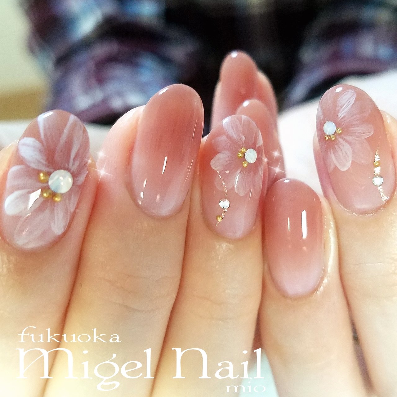 Mio Auf Twitter 天使のフラワー Mブラシ 白川麻里先生 パラジェル Paragel 福岡パラジェル パラジェル福岡 福岡ネイルサロン 福岡市ネイルサロン 福岡市早良区ネイルサロン 自爪を削らないネイル ピンクネイル グラデーションネイル フラワー