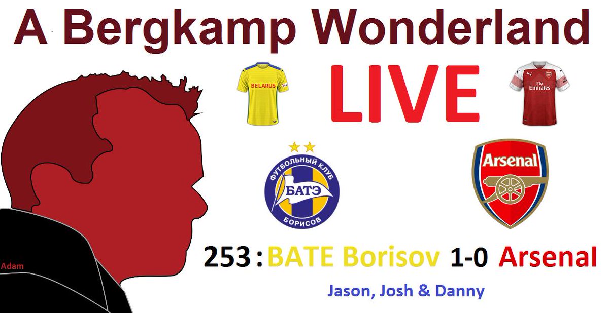 TheAFCPodcast's tweet photo. #ABWlive : 253 - BATE Borisov 1-0 Arsenal (Europa League)
Was a shit game but a superb show
#YouTube https://t.co/aSyrdIsDW1
#Soundcloud https://t.co/rVgSzAvcFe
#iTunes https://t.co/h27z5YYLSc
#Spotify https://t.co/wGQXrCjqVo
#Arsenal #Podcast #Football #Soccer #BateArsenal https://t.co/j4YytIhdX2
