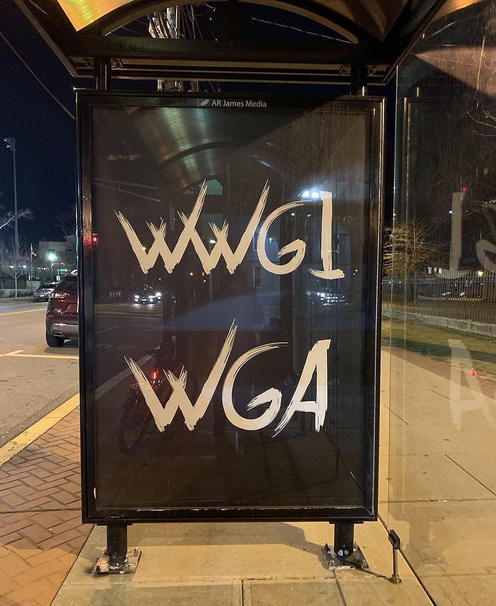 Who's paying for the WWG1WGA bus stop ads? Anon notable!! #QAnon  #WWG1WGA  @realDonaldTrump